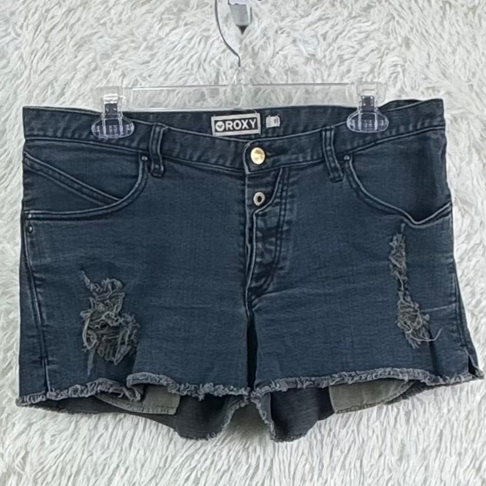 Roxy 2010 Distressed Denim Cutoff Shorts Size 11